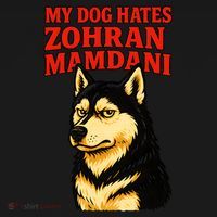 My Dog Hates Zohran Mamdani Doggie Tank thumb 4
