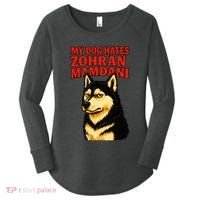 My Dog Hates Zohran Mamdani Women's Perfect Tri Tunic Long Sleeve Shirt thumb 0