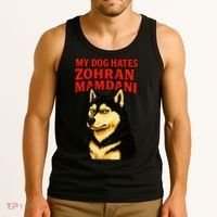 My Dog Hates Zohran Mamdani Tank Top thumb 3
