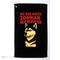 My Dog Hates Zohran Mamdani Golf Towel thumb 0