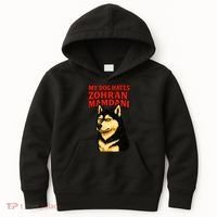 My Dog Hates Zohran Mamdani Kids Hoodie thumb 0