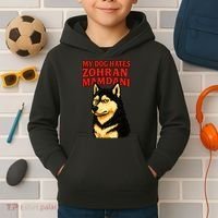 My Dog Hates Zohran Mamdani Kids Hoodie thumb 2