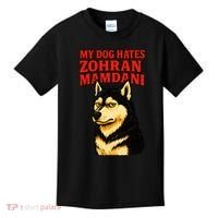 My Dog Hates Zohran Mamdani Kids T-Shirt thumb 0