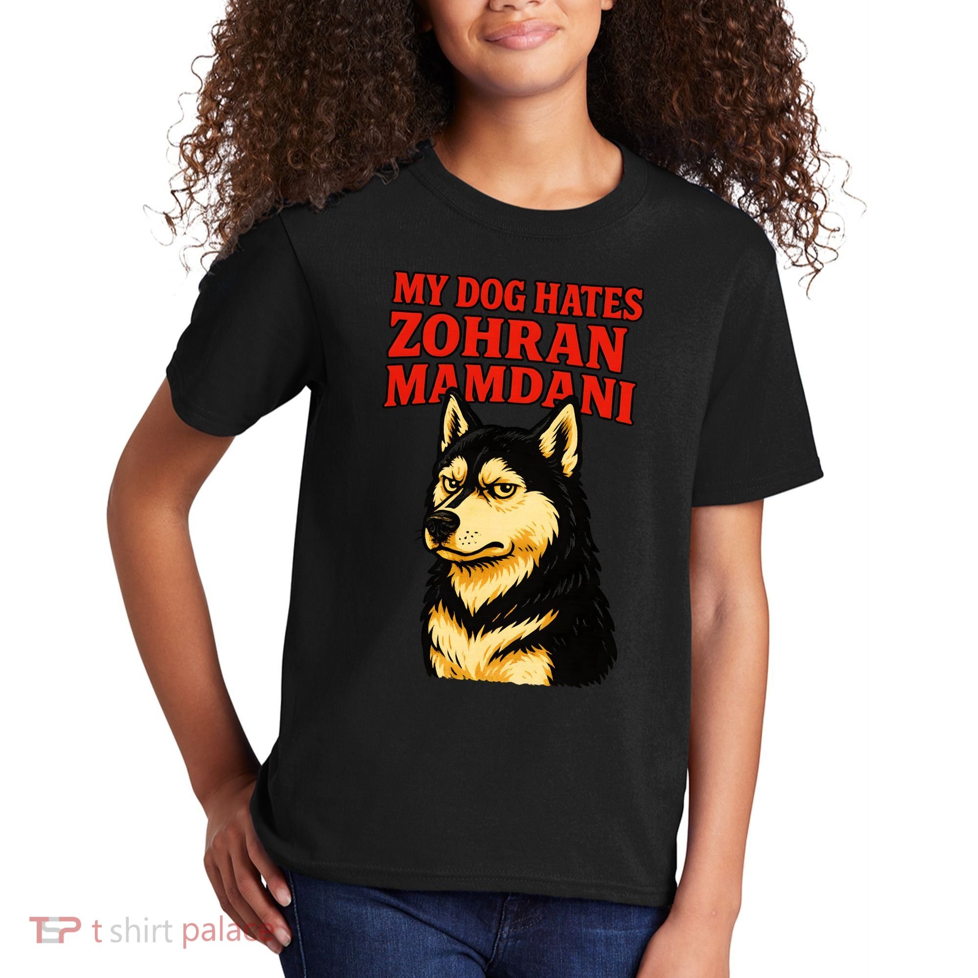 My Dog Hates Zohran Mamdani Kids T-Shirt