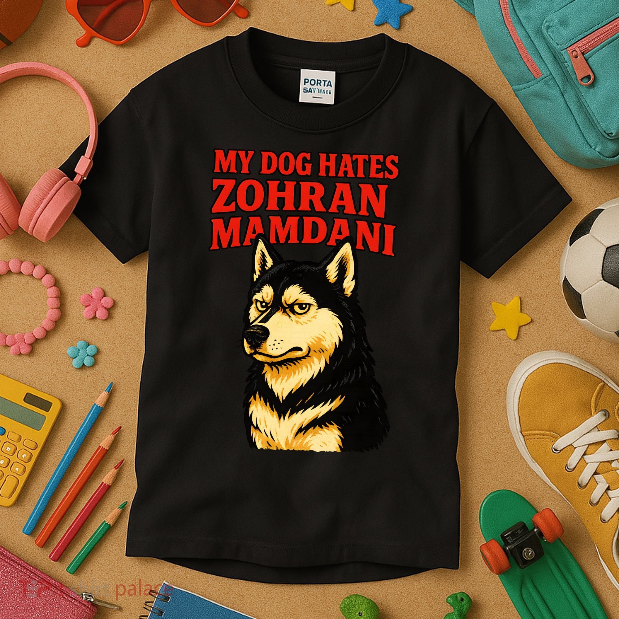 My Dog Hates Zohran Mamdani Kids T-Shirt