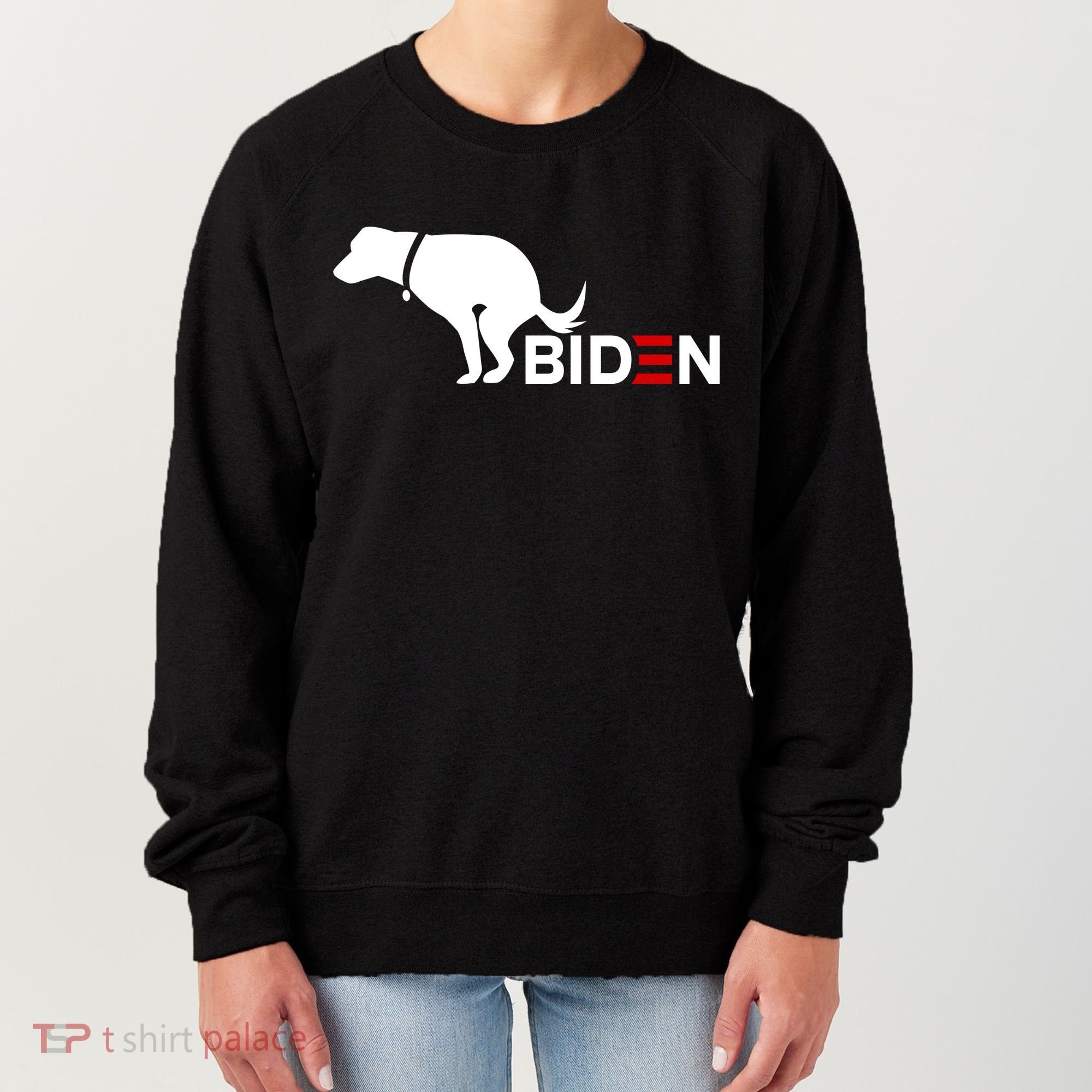 My Dog Hates Biden Funny Anti Biden Women's Sweatshirt