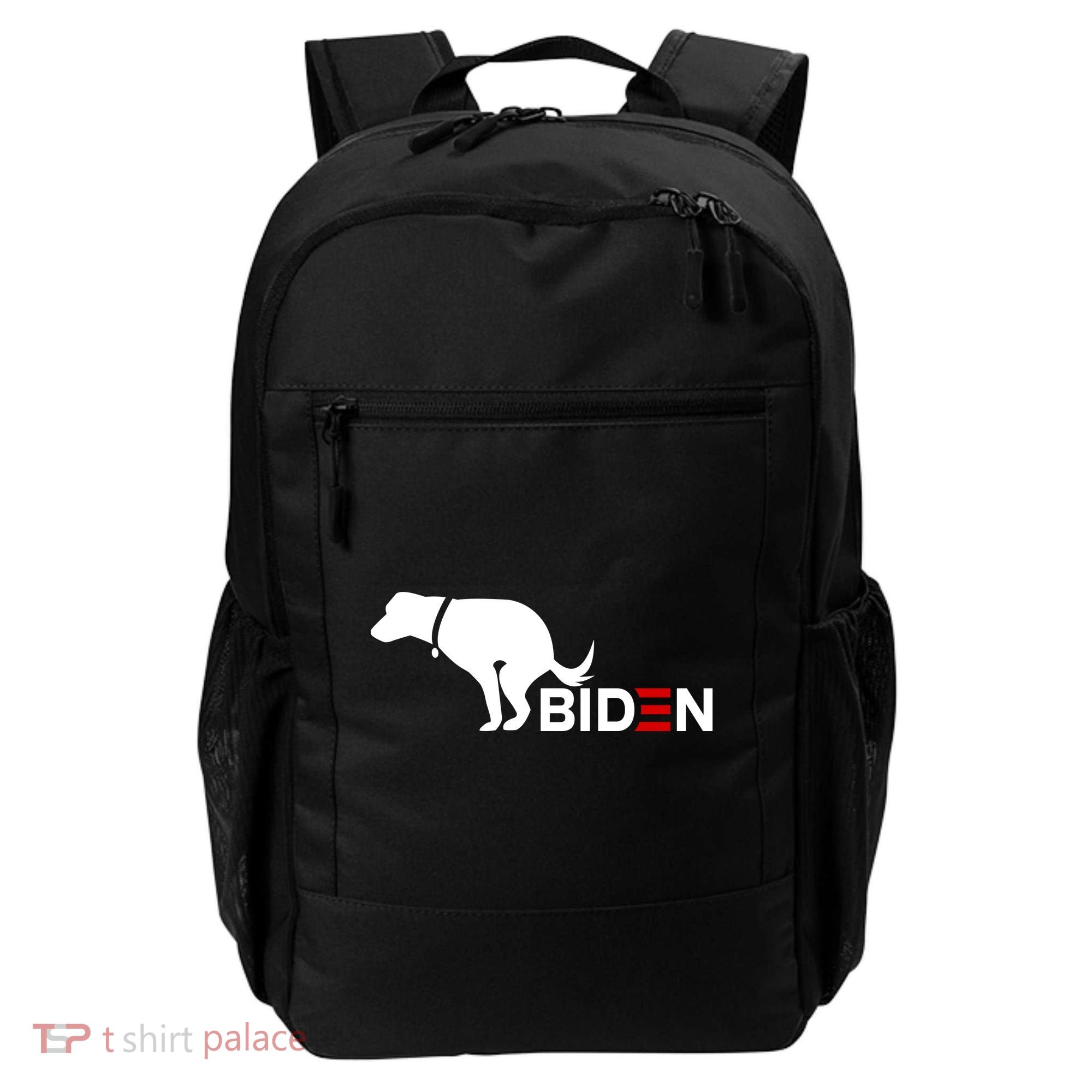 My Dog Hates Biden Funny Anti Biden Backpack