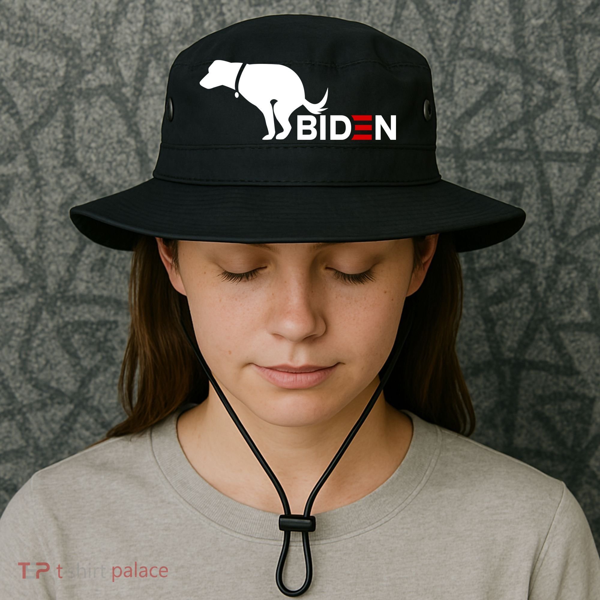 My Dog Hates Biden Funny Anti Biden Bucket Hat