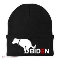 My Dog Hates Biden Funny Anti Biden Beanie thumb 0