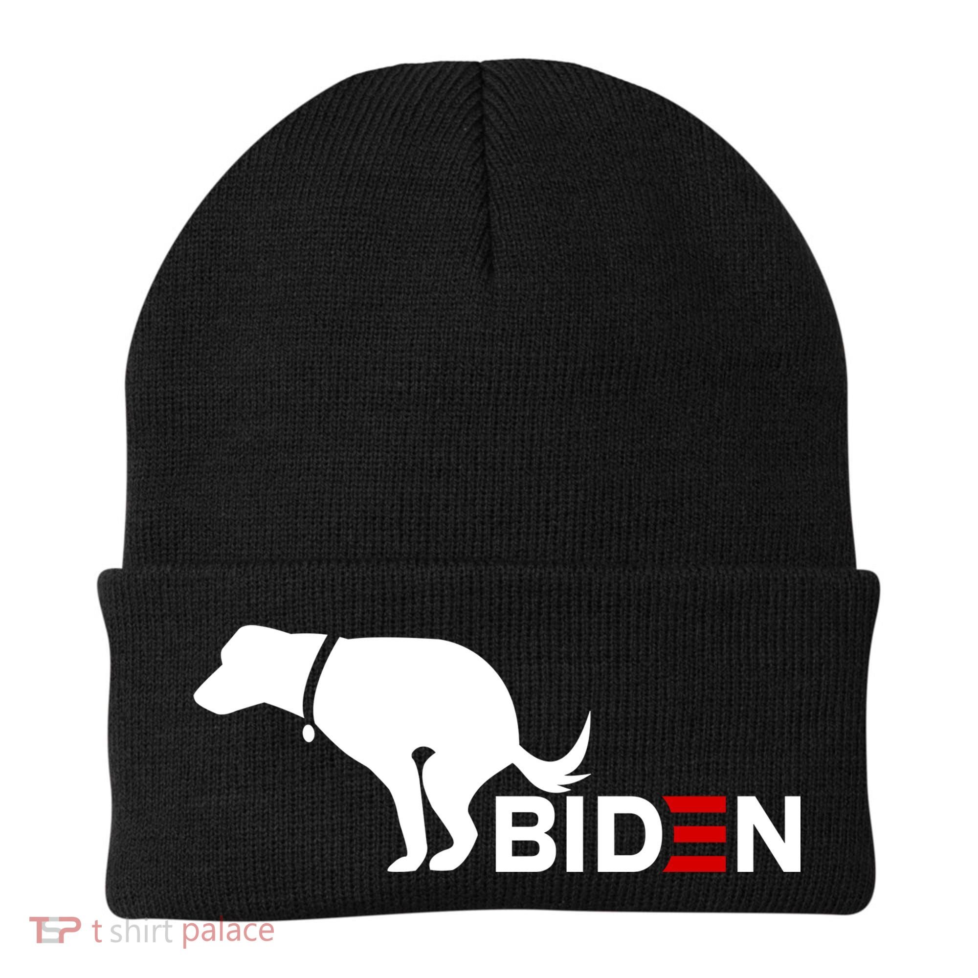 My Dog Hates Biden Funny Anti Biden Beanie