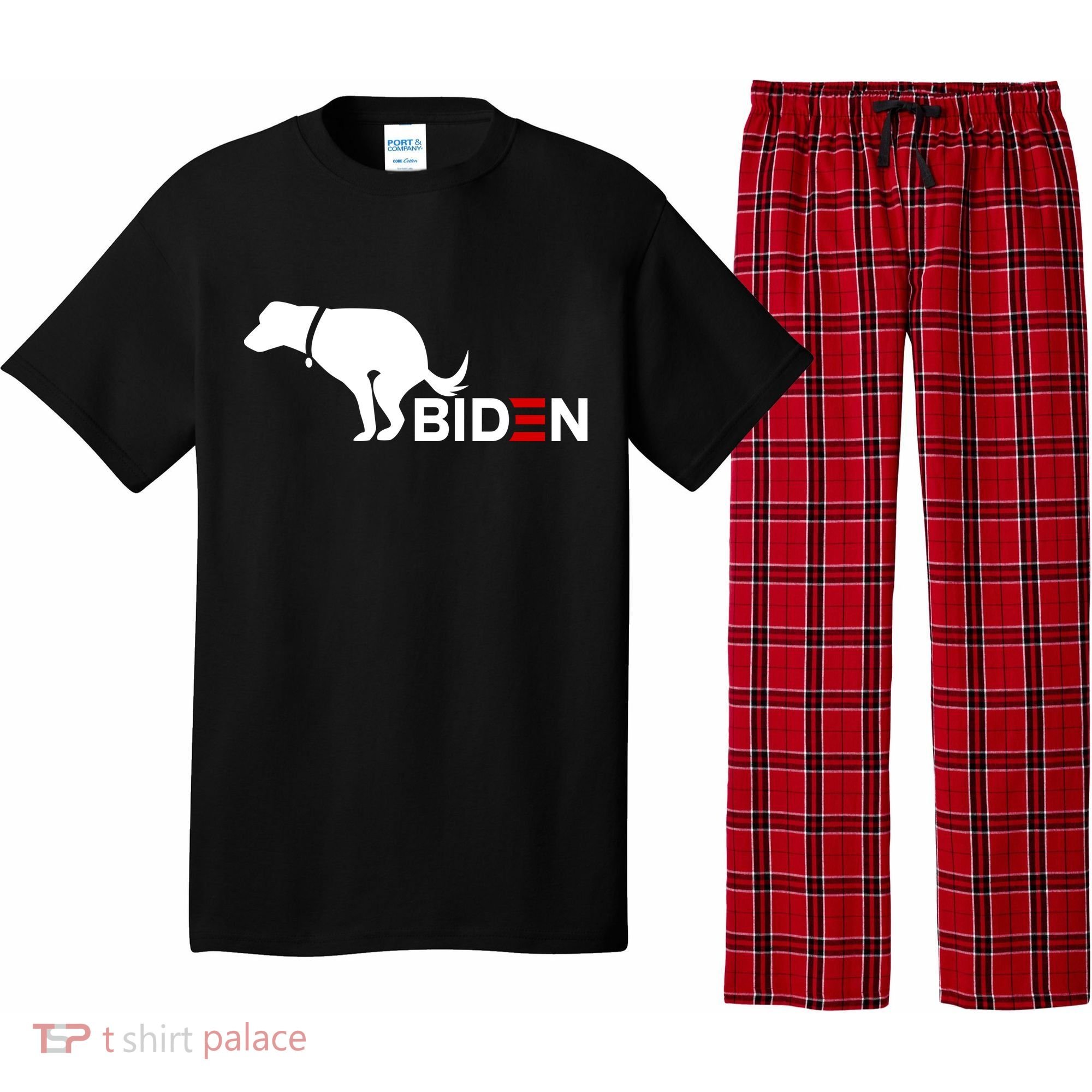 My Dog Hates Biden Funny Anti Biden Pajama Set