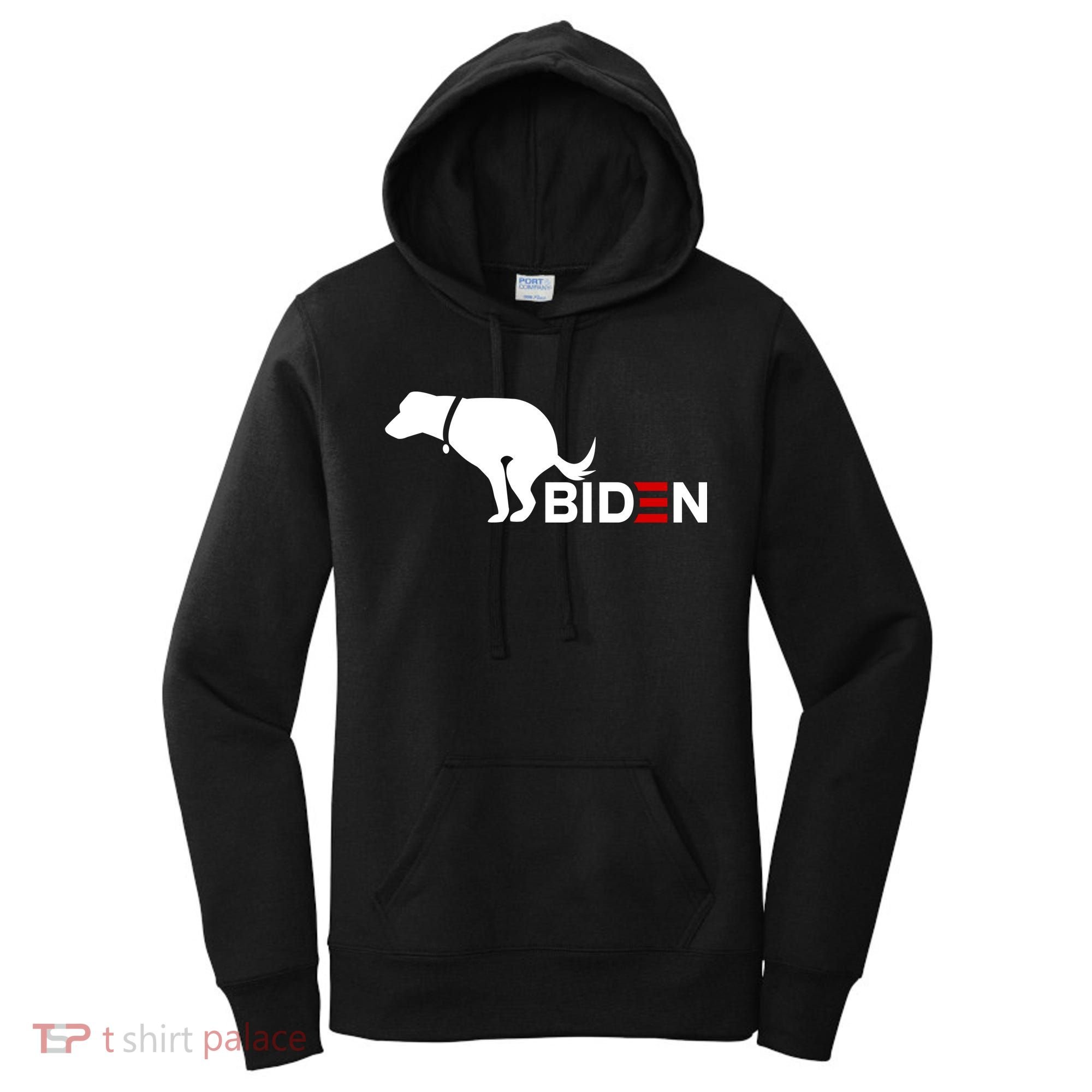 My Dog Hates Biden Funny Anti Biden Women's Hoodie