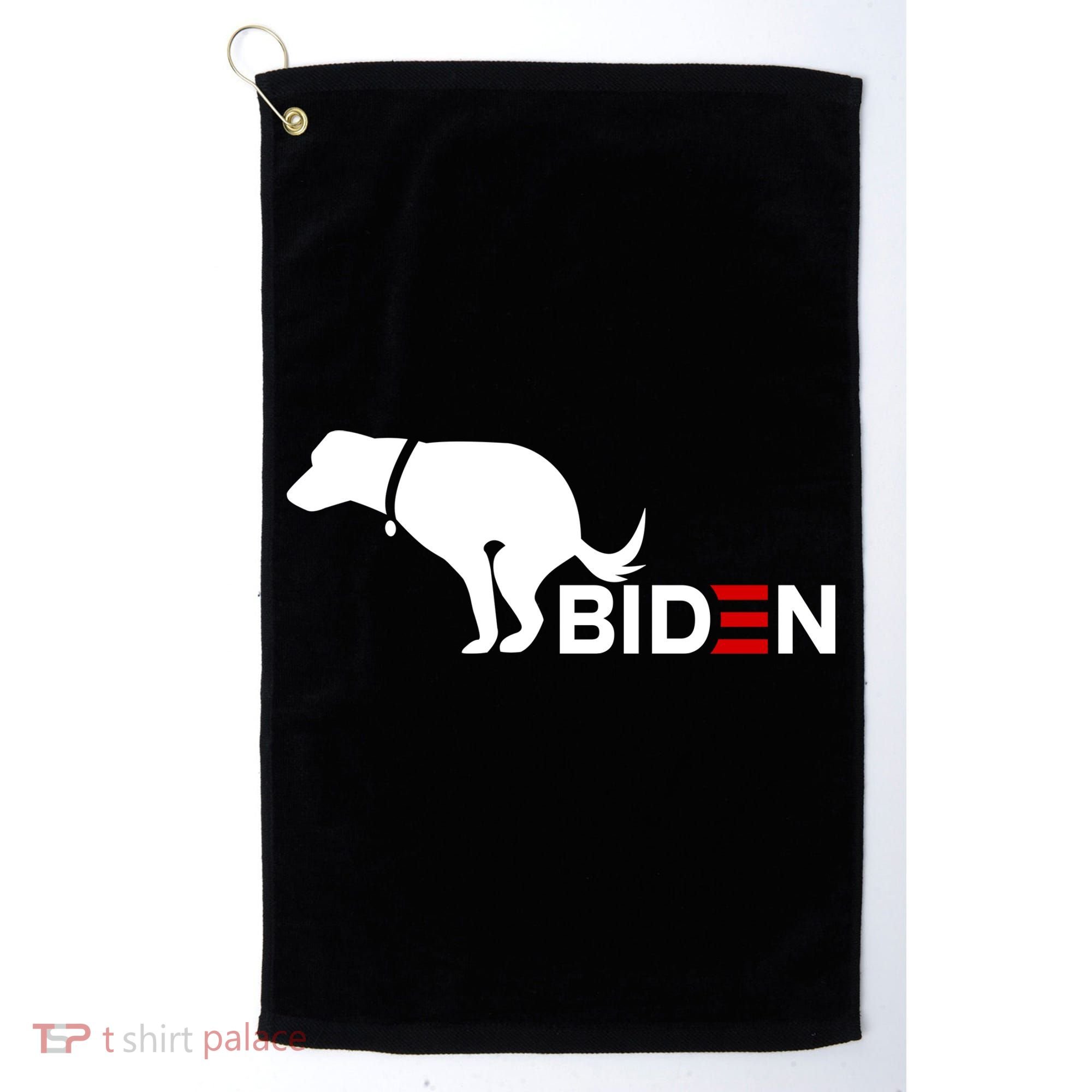 My Dog Hates Biden Funny Anti Biden Golf Towel