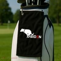 My Dog Hates Biden Funny Anti Biden Golf Towel thumb 2