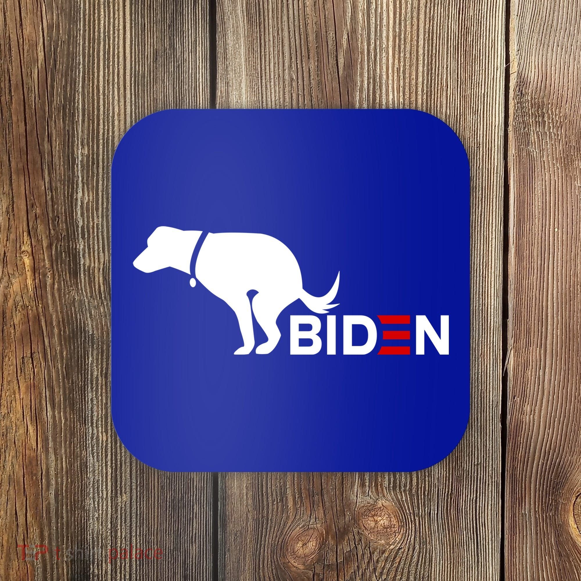 My Dog Hates Biden Funny Anti Biden Coaster