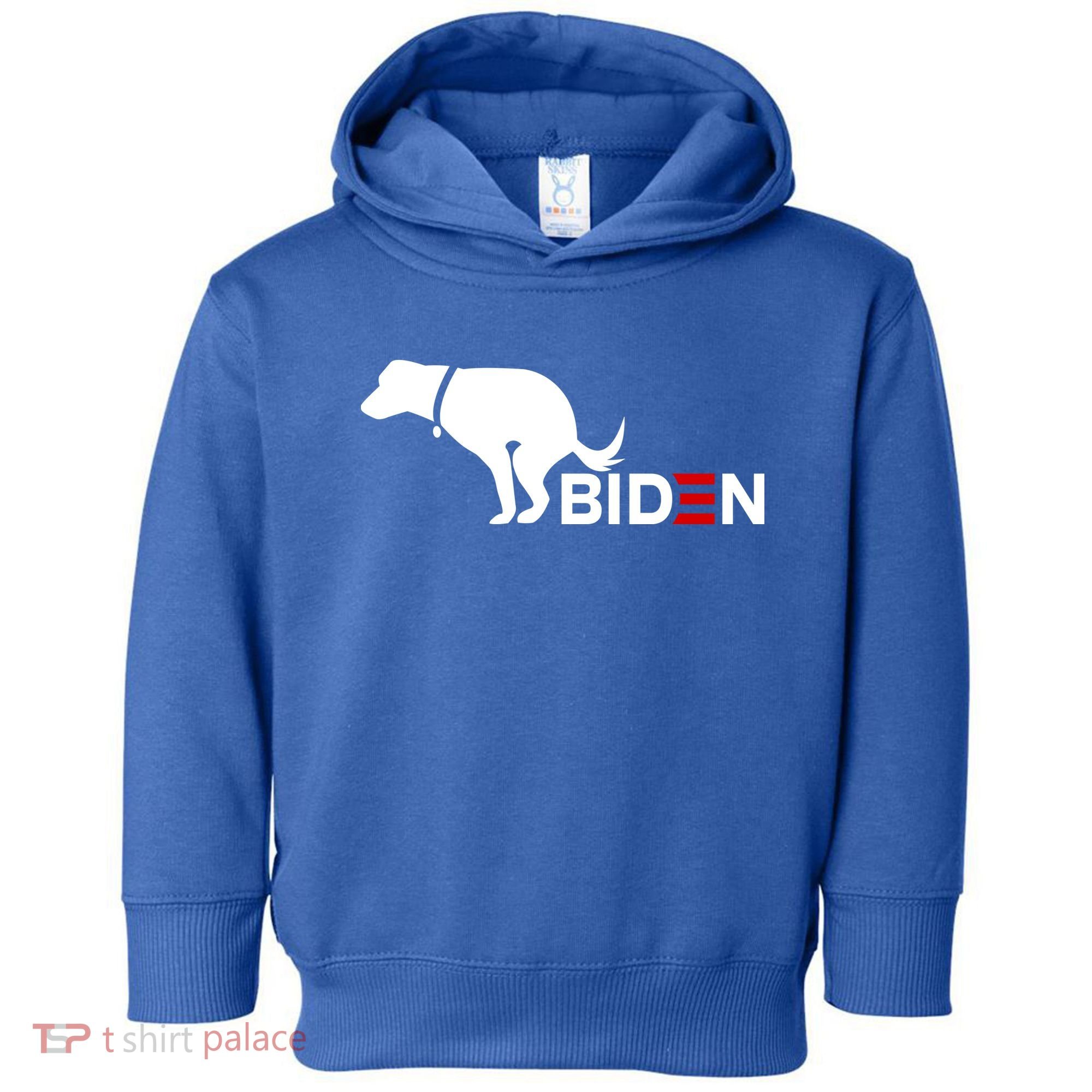 My Dog Hates Biden Funny Anti Biden Toddler Hoodie