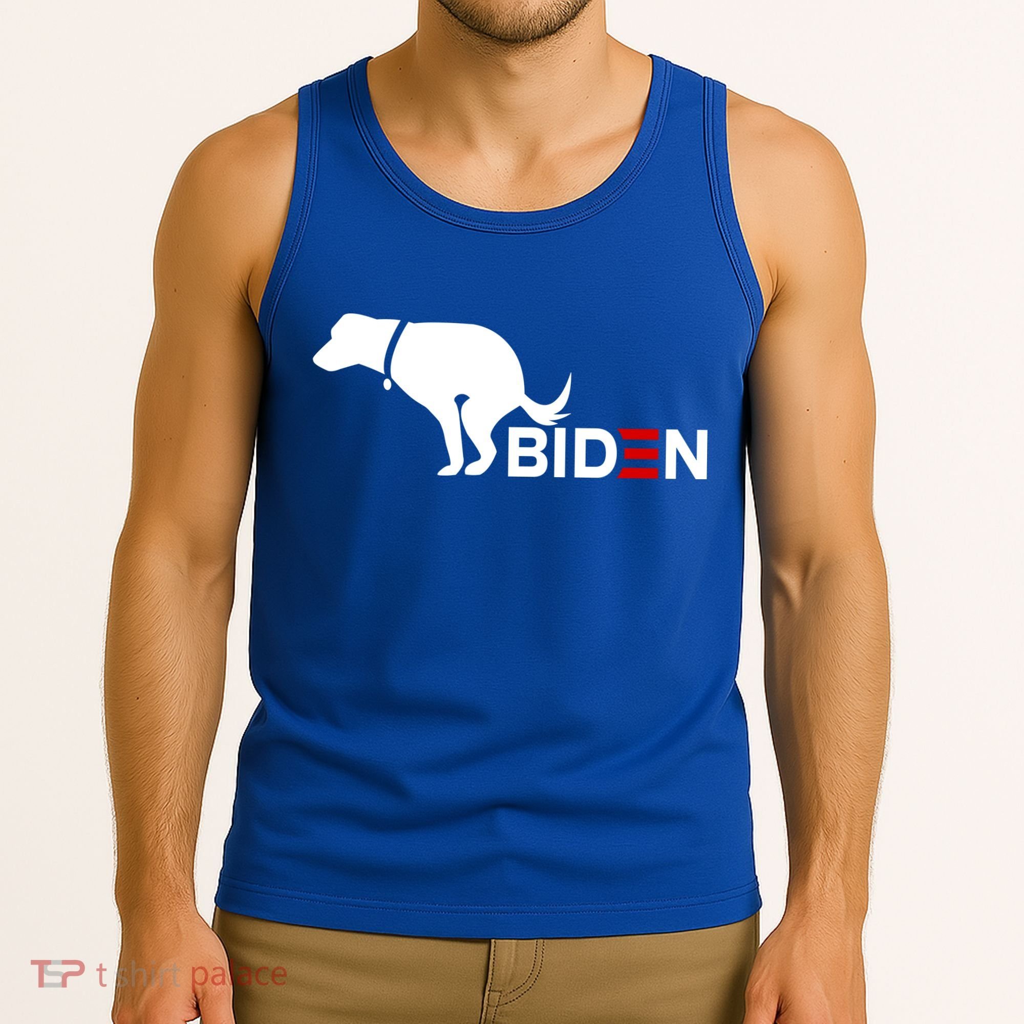 My Dog Hates Biden Funny Anti Biden Tank Top