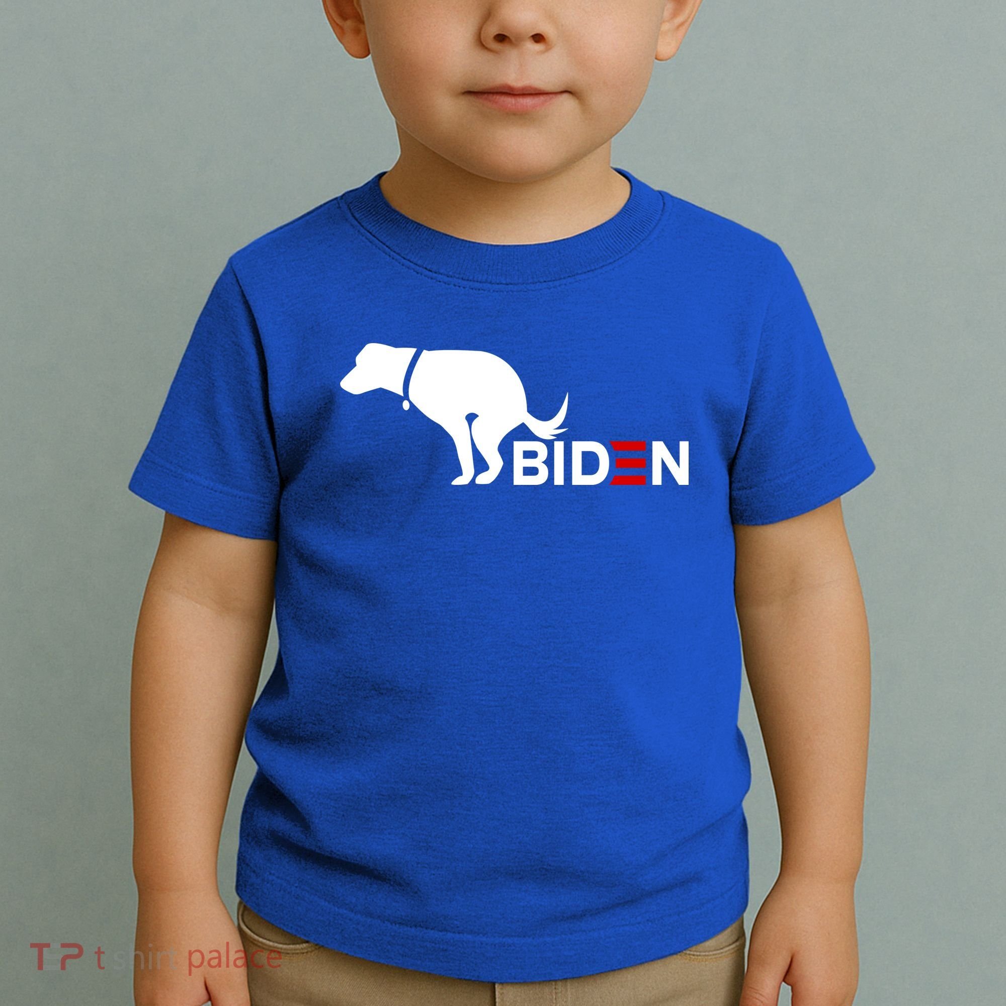 My Dog Hates Biden Funny Anti Biden Toddler T-Shirt