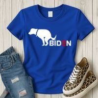 My Dog Hates Biden Funny Anti Biden Women's T-Shirt thumb 3