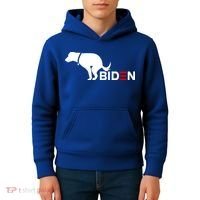 My Dog Hates Biden Funny Anti Biden Kids Hoodie thumb 4