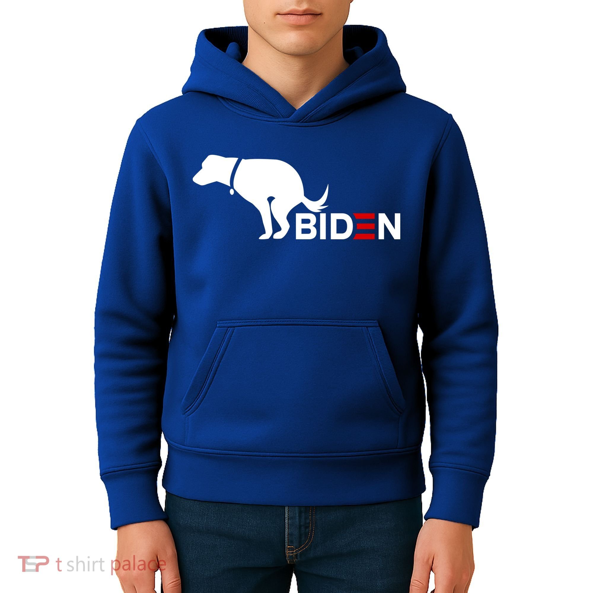 My Dog Hates Biden Funny Anti Biden Kids Hoodie