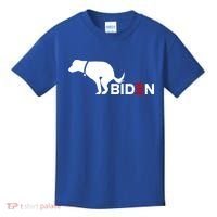 My Dog Hates Biden Funny Anti Biden Kids T-Shirt thumb 0