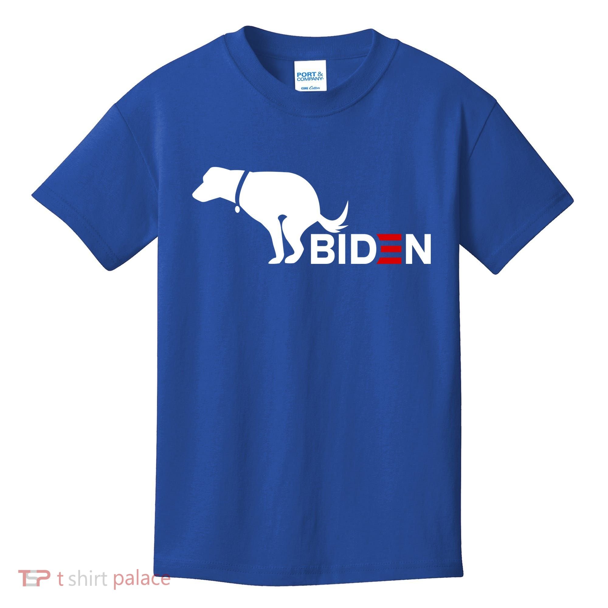 My Dog Hates Biden Funny Anti Biden Kids T-Shirt