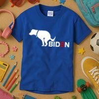 My Dog Hates Biden Funny Anti Biden Kids T-Shirt thumb 3