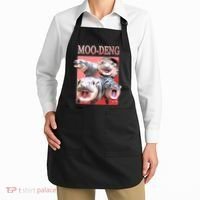 Moo Deng Hippo Meme Funny Apron thumb 2