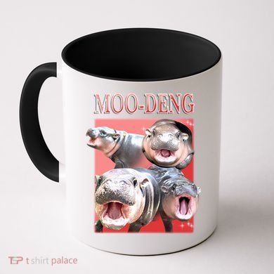 Moo Deng Hippo Meme Funny Coffee Mug