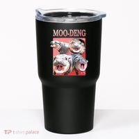 Moo Deng Hippo Meme Funny Tumbler thumb 0