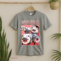 Moo Deng Hippo Meme Funny T-Shirt thumb 2