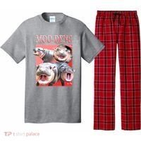 Moo Deng Hippo Meme Funny Pajama Set thumb 0