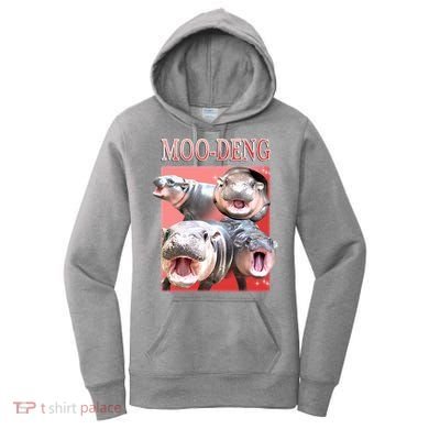 Moo Deng Hippo Meme Funny Women's Hoodie