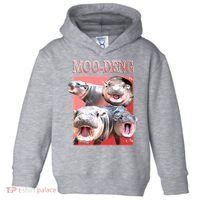 Moo Deng Hippo Meme Funny Toddler Hoodie thumb 0