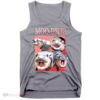 Moo Deng Hippo Meme Funny Tank Top thumb 0