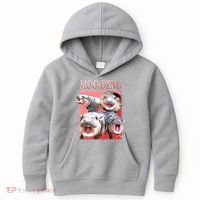 Moo Deng Hippo Meme Funny Kids Hoodie thumb 0
