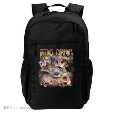 Moo Deng Hippo Meme Funny Animal Backpack