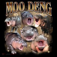 Moo Deng Hippo Meme Funny Animal Toddler Hoodie thumb 2
