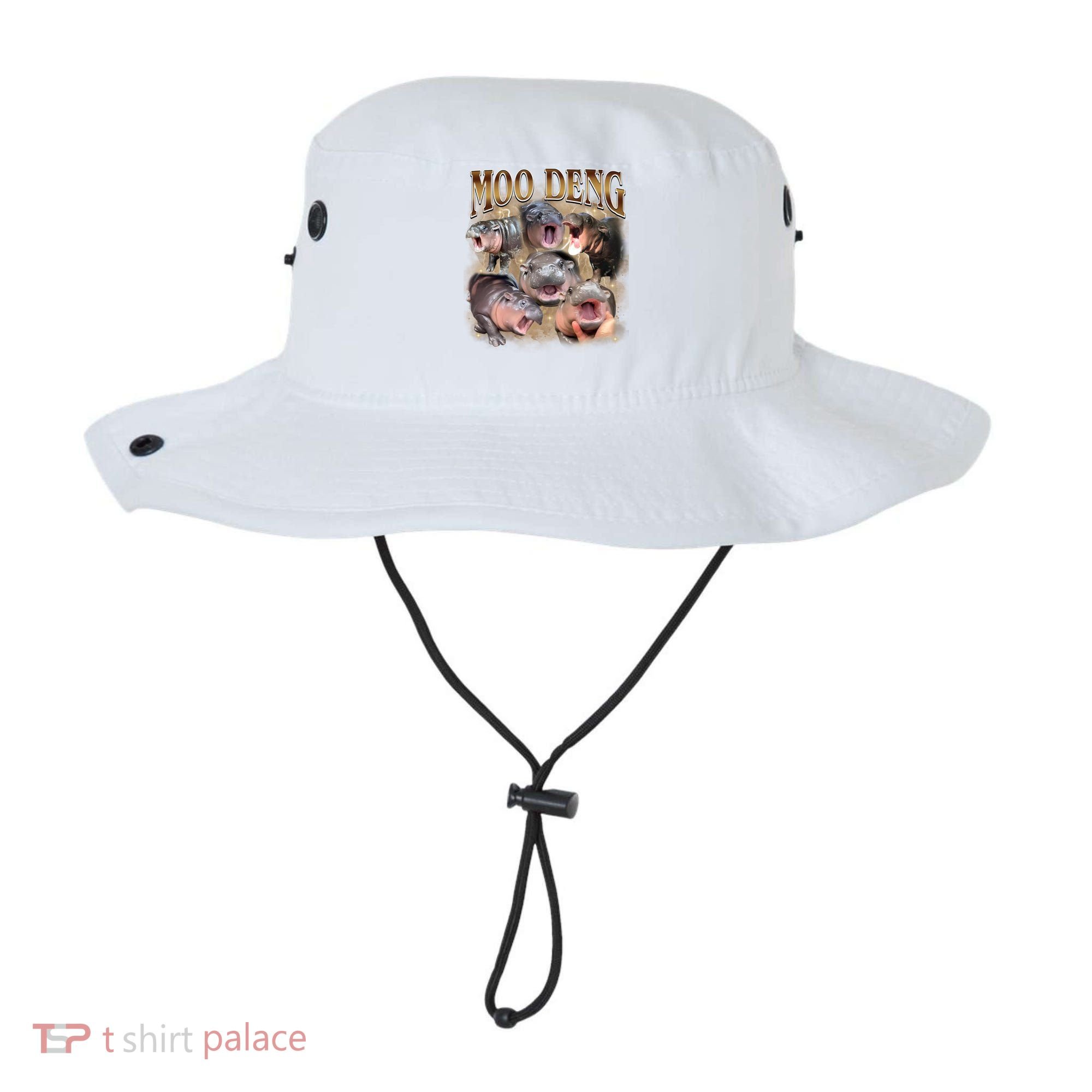 Moo Deng Hippo Meme Funny Animal Bucket Hat