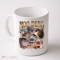 Moo Deng Hippo Meme Funny Animal Coffee Mug thumb 0