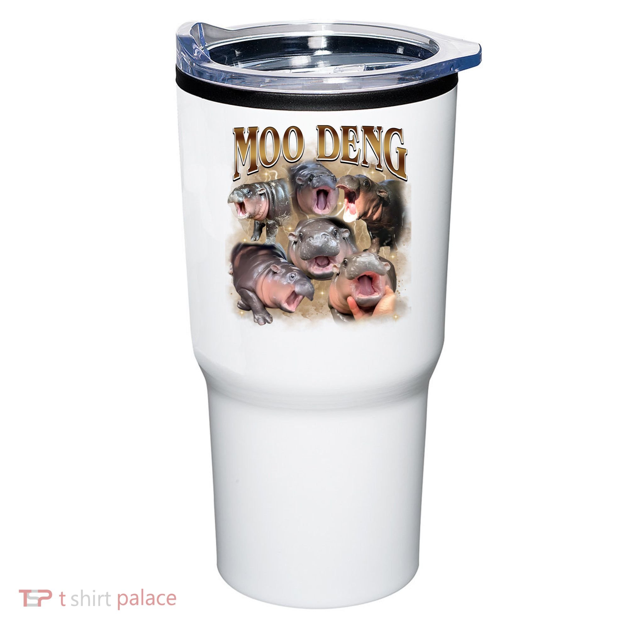 Moo Deng Hippo Meme Funny Animal Tumbler