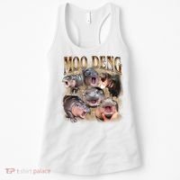 Moo Deng Hippo Meme Funny Animal Women's Tank Top thumb 0