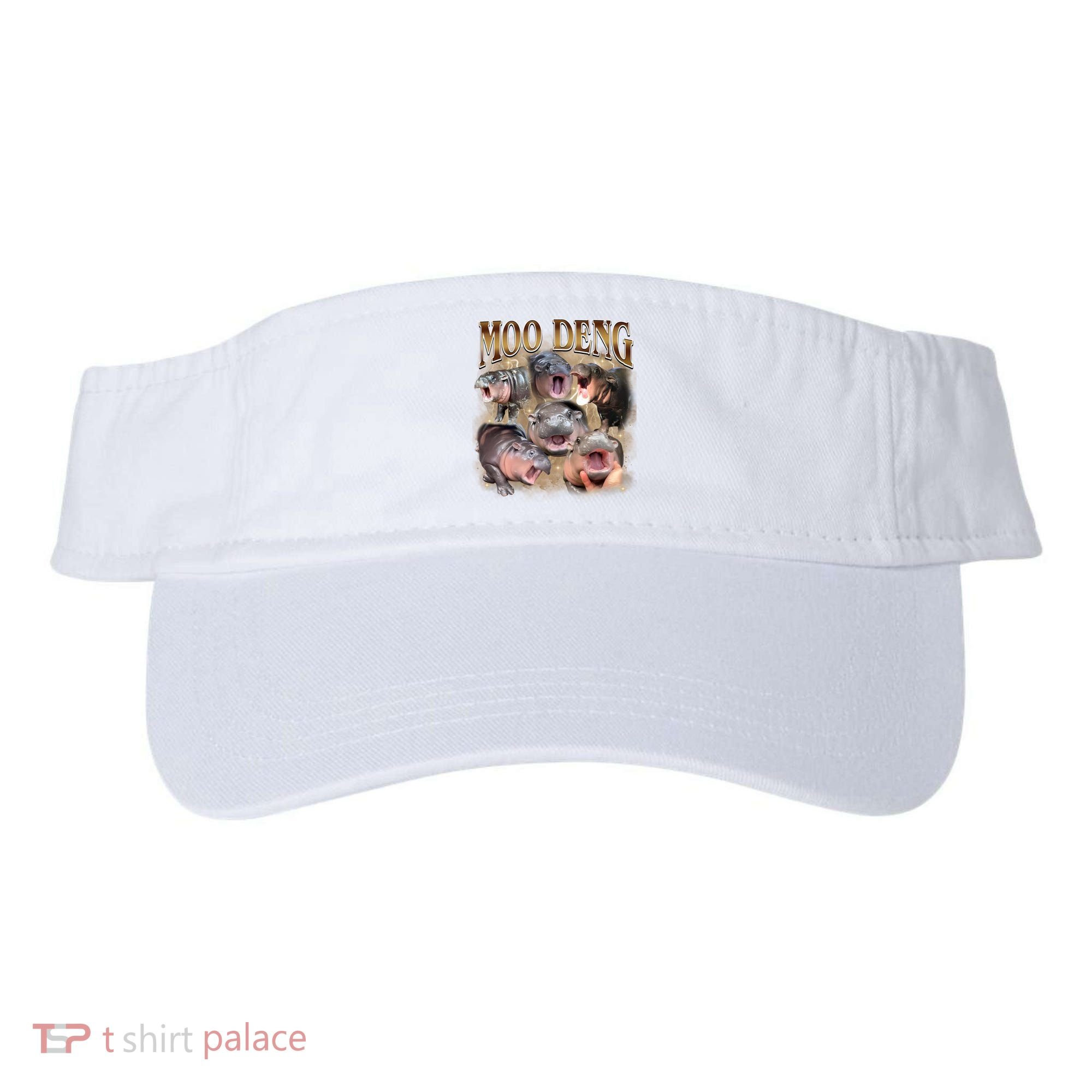Moo Deng Hippo Meme Funny Animal Visor