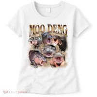 Moo Deng Hippo Meme Funny Animal Women's T-Shirt thumb 0