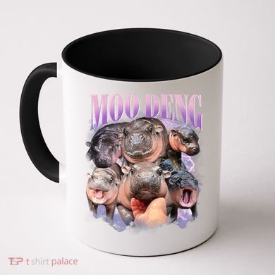 Moo Deng Hippo Meme Funny Coffee Mug