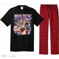 Moo Deng Hippo Meme Funny Pajama Set thumb 0