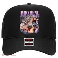 Moo Deng Hippo Meme Funny Hat thumb 0