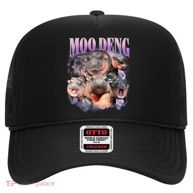 Moo Deng Hippo Meme Funny Hat