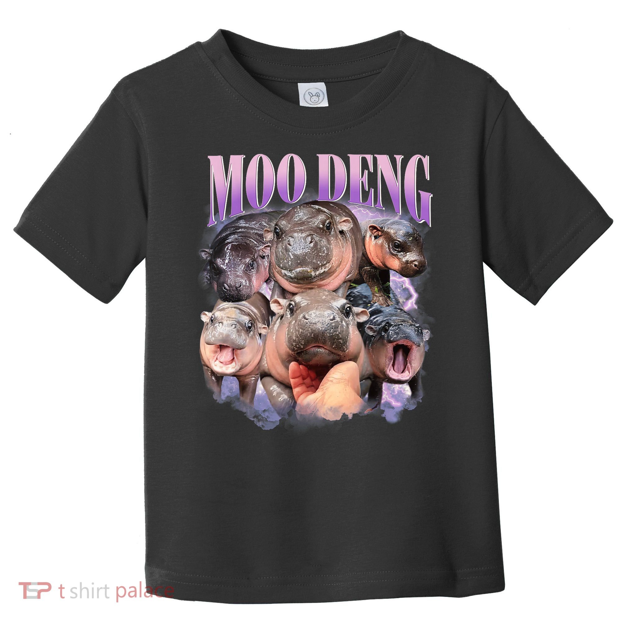 Moo Deng Hippo Meme Funny Toddler T-Shirt